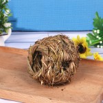 小动物玩具厂家-趣味天然编织咬柳枝草球