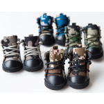 宠物靴厂家-迷彩防滑冬季温暖牛仔鞋小狗用