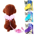 狗背带套装厂家-舒适透气可调天使翅膀牵引绳套装