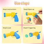 猫玩具套装厂家-彩色互动塑料乒乓球枪发射器套装