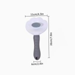 宠物美容刷厂家-自清洁去毛梳带释放按钮掉毛管理