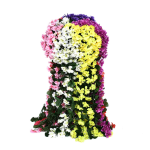 人造兰花厂家-紫罗兰兰花墙挂塑料藤婚礼用