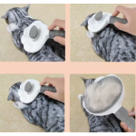 宠物美容刷厂家-自清洁去毛梳带释放按钮掉毛管理