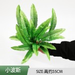 人造植物厂家-热销小叶波斯草盆栽藤蕨盆景