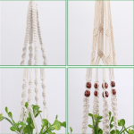 悬挂花盆厂家-现代家居花园阳台悬挂篮带绳