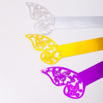 餐巾环厂家-优雅激光切割金属蝴蝶环婚礼圣诞用