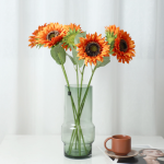 人造向日葵厂家-高品质多色向日葵人造花