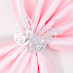 餐巾环厂家-优雅激光切割金属蝴蝶环婚礼圣诞用