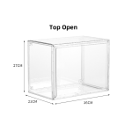 鞋柜厂家-透明磁吸PET塑料防潮可堆叠客厅用