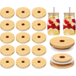 竹制茶杯盖生产商-经典款式吸管孔定制