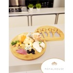 竹制奶酪板供应商-4刀餐具抽屉定制