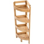 竹制角架生产商-四层清洁工具展示