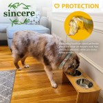 抬高狗碗生产商-竹架不锈钢材质