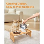 抬高猫碗厂家-15度倾斜护颈架