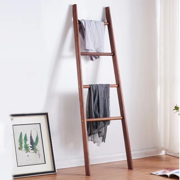 竹制毛巾架供应商-立式衣物收纳