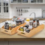 竹制厨房储物盒厂家-五层可拆卸隔板