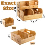 竹制储物篮厂家-四格土豆洋葱箱