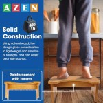 竹制踏步凳厂家-7英寸防滑垫便携式