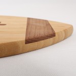 竹制砧板生产商-足球形状熟食板