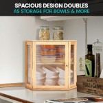 竹制面包盒生产商-双层密封食品储物