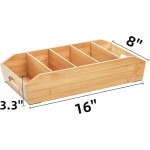 竹制厨房储物盒厂家-五层可拆卸隔板