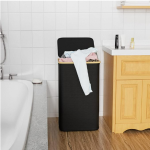 竹制洗衣篮生产商-高衣物篮竹把手