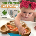 竹制零食盘生产商-卡通熊水果设计