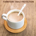 竹制杯垫供应商-3.74英寸DIY树脂垫片代工