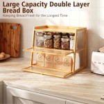 竹制面包盒生产商-双层波浪门板