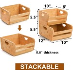 竹制水果篮供应商-双层长方形收纳器批发