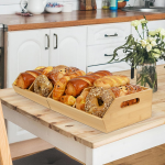 竹制储物箱生产商-可堆叠食品柜整理箱代工