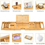 竹制浴缸托盘生产商-可调节多功能