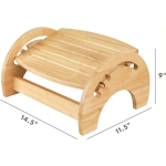 竹制脚凳厂家-可调节护理脚踏代工