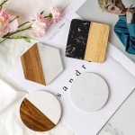 木质杯垫生产商-雕刻大理石竹制定制Logo