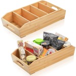 竹制厨房储物盒厂家-五层可拆卸隔板