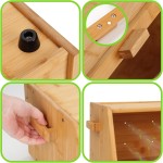 竹制面包盒厂家-木质带窗食品容器