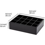 竹制抽屉收纳厂家-铝金属PP塑料分隔