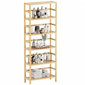 Bamboo Bookshelf Factory - 6 Tier Adjustable Bookcase
