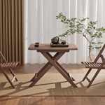 竹制野餐桌供应商-便携折叠户外家具