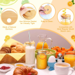 竹制茶杯盖生产商-经典款式吸管孔定制