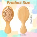 竹制发刷厂家-迷你桨式顺发便携