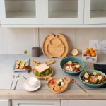 竹制喂养托盘供应商-硅胶吸盘幼儿