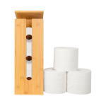 竹制厕纸架厂家-双层储物收纳