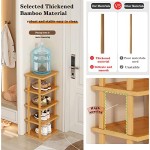 竹制鞋架供应商-立式省空间收纳