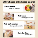 竹制奶酪板厂家-五合一360度旋转分层