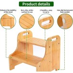 竹制踏步凳生产商-双层带镂空把手定制