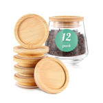 竹盖玻璃罐厂家-食品级储物容器定制