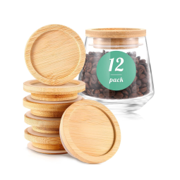 竹盖玻璃罐厂家-食品级储物容器定制