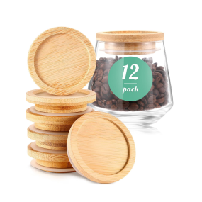 竹盖玻璃罐厂家-食品级储物容器定制