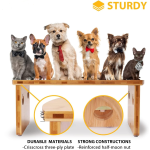 抬高狗碗生产商-竹架不锈钢材质